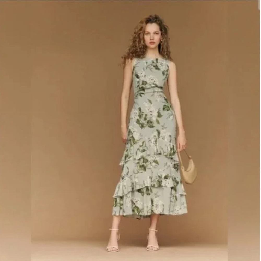 Reformation Magnus Dress in Tea Garden